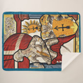 AD 1600 Zwitserse soldatenprint Sherpa Deken (Voorkant (horizontaal))