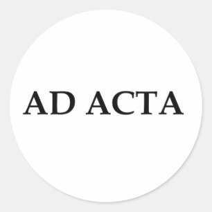 Ad acta ronde sticker