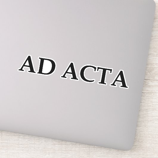 Ad acta sticker (Detail)