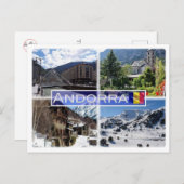 AD Andorra - bergen - Briefkaart (Voorkant / Achterkant)
