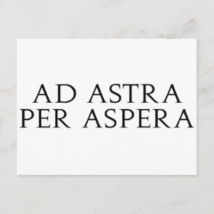 Ad Astra Per Aspera Briefkaart