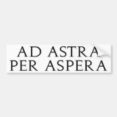 Ad Astra Per Aspera Bumpersticker (Voorkant)