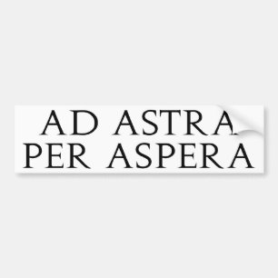 Ad Astra Per Aspera Bumpersticker