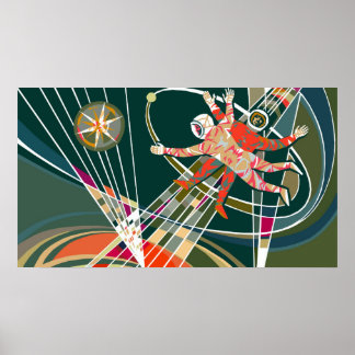 Ad Astra Per Aspera - Groen Poster