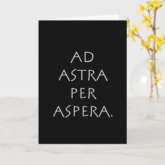 Ad astra per aspera kaart (Gele Bloem)