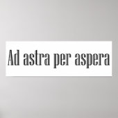 Ad astra per aspera poster (Voorkant)