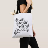 Ad astra per aspera Tragetasche weiß Tote Bag (Dichtbij)