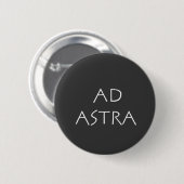 Ad astra ronde button 5,7 cm (Voorkant /achterkant)