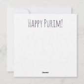 Ad Dlo Yada Purim Judaica Art Feestdagenkaart (Achterkant)