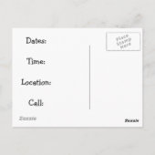 Ad For Art Lessons: Lady Mouse Painting A Picture Briefkaart (Achterkant)