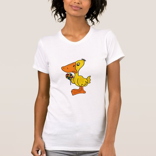 AD- Funny Duck met een Lollipop T-shirt (Voorkant)