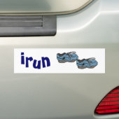 AD- Grappige irun-cartoonbump sticker voor hardlop (Op auto)