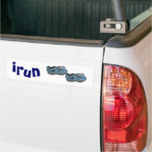 AD- Grappige irun-cartoonbump sticker voor hardlop (Op Truck)