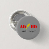 AD/HD glanzend Ronde Button 3,2 Cm (Voorkant /achterkant)