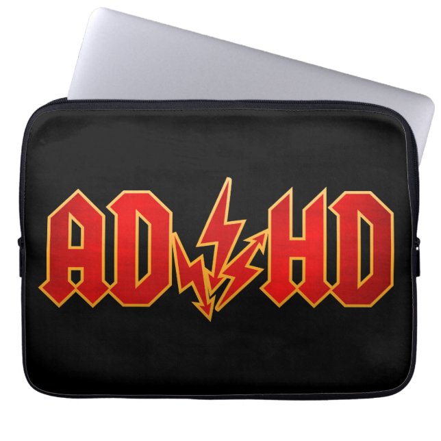 "AD/HD" rock Laptop Sleeve (Voorkant)