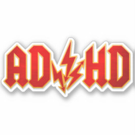 "AD/HD" rock Sticker