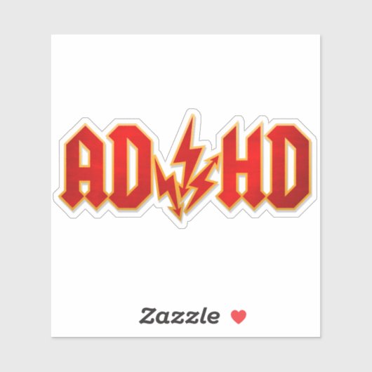 "AD/HD" rock Sticker (Vel)
