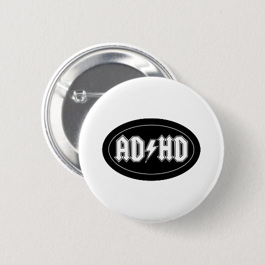 AD/HD RONDE BUTTON 5,7 CM (Voorkant /achterkant)