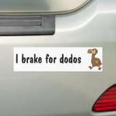AD- Hilarious Dodo Bird Design Bumpersticker (Op auto)