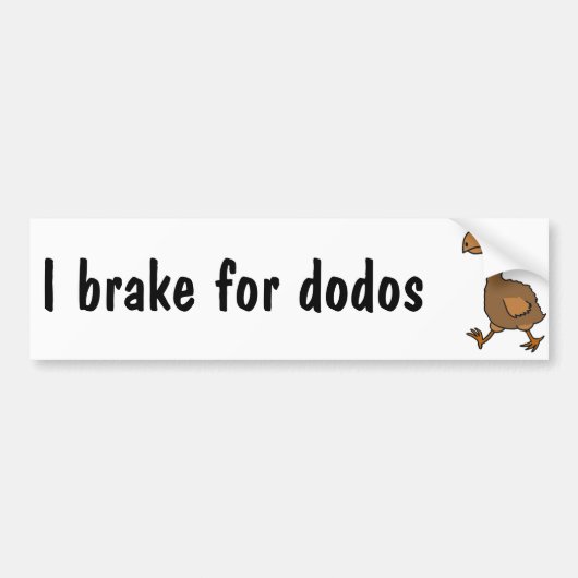 AD- Hilarious Dodo Bird Design Bumpersticker (Voorkant)