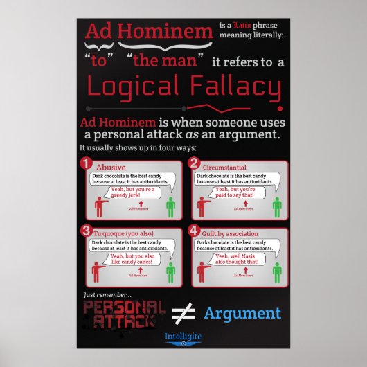 Ad Hominem Poster (Voorkant)