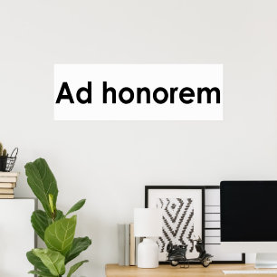 Ad honorem poster