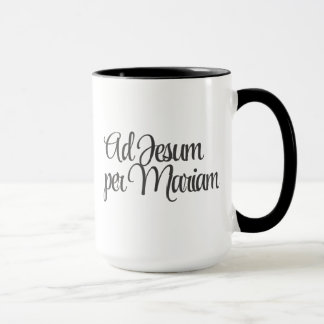 Ad Jesum per Mariam (Naar Jezus door Maria) Koffie Mok