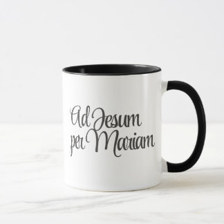 Ad Jesum per Mariam (Naar Jezus door Maria) Koffie Mok