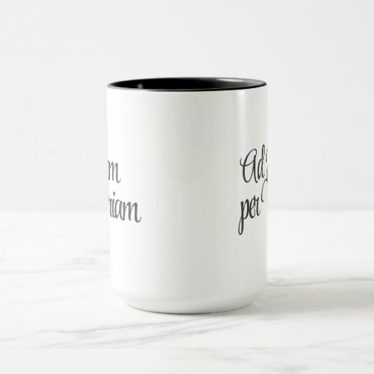 Ad Jesum per Mariam (To Jesus through Mary) Coffee Mok (Midden)