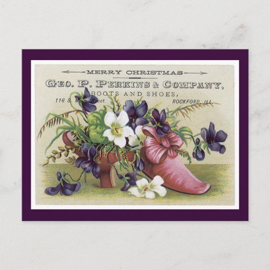 Ad Label Perkins Company Victoriaans Briefkaart (Voorkant)