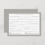 AD LIB RSVP REAGEER leuk eenvoudig vet minimaal gr (Voorkant / Achterkant)