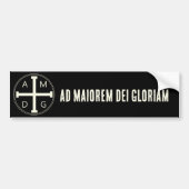 Ad maiorem Dei gloriam Bumpersticker (Voorkant)