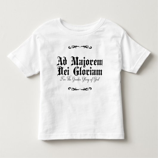 Ad Majorem Dei Gloriam Toddler T-Shirt (Voorkant)
