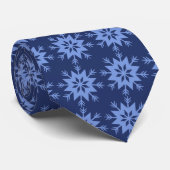 Ad Man Pijlflake Snowflake Blue, tweezijdig Stropdas (Opgerold)