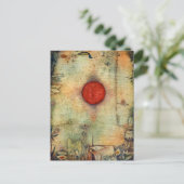 Ad marginem - Paul Klee - abstract kunstschilderij Briefkaart (Staand voorkant)