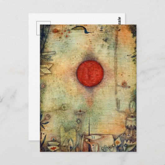 Ad marginem - Paul Klee - abstract kunstschilderij Briefkaart (Voorkant / Achterkant)