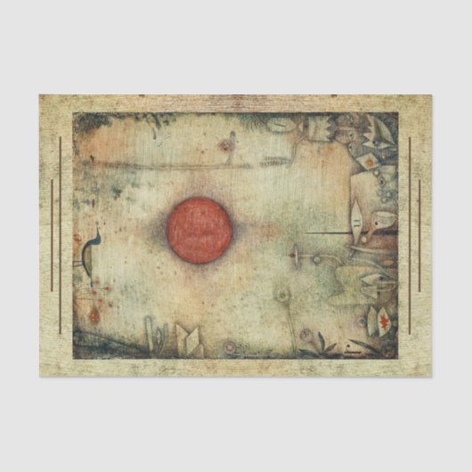 Ad Marginem van Paul Klee, Abstracte kunst Tissuepapier (Voorkant)