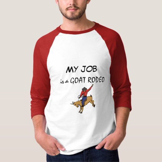 AD- Mijn baan is een GOAT RODEO shirt (Voorkant)