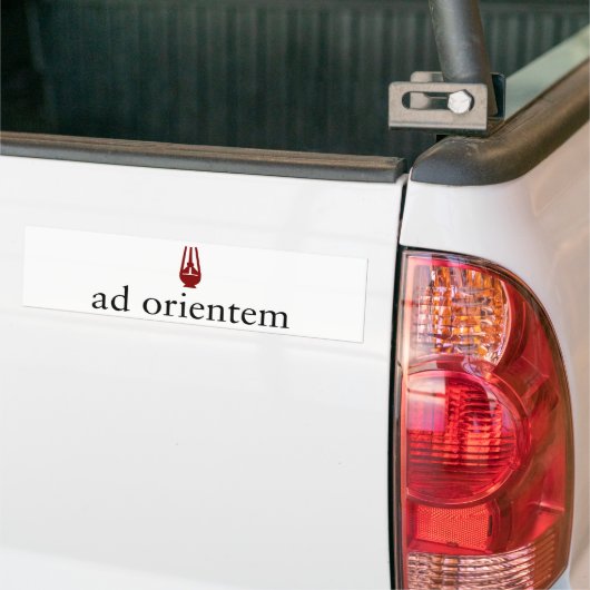 Ad Orientem-Bumpersticker Bumpersticker (Op Truck)