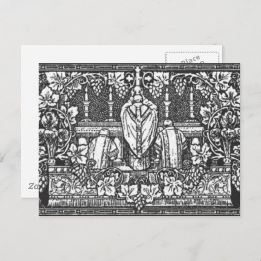 AD-orientem TRADITIONELE LATIN MASSA Briefkaart (Voorkant / Achterkant)