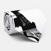 AD Paris Noir Stropdas (Opgerold)