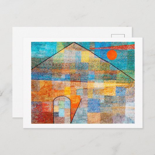 Ad Parnassum, Paul Klee Briefkaart (Voorkant / Achterkant)