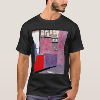 Ad Reinhardt AI Red Paars City Day Abstract Art G T-shirt