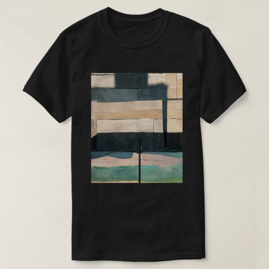 Ad Reinhardt AI Stone Wall City Day Abstract Art G T-shirt (Design voorkant)