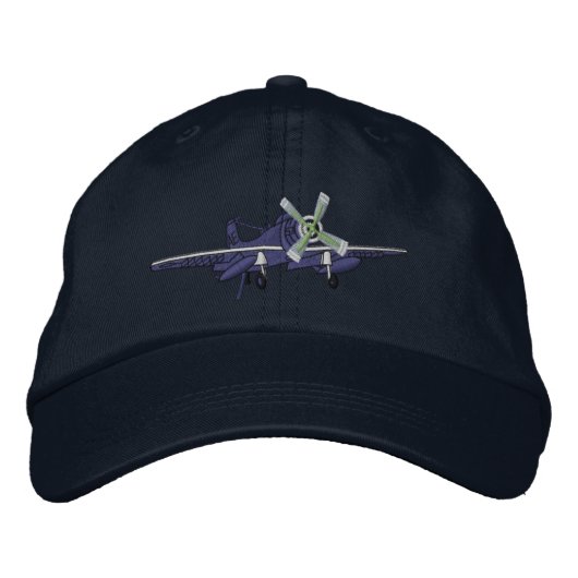 AD Skyraider-Pet Geborduurde Pet (Voorkant)