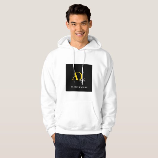 AD-stijl - Wees elegant bij ons | Mode Hoodie (Voorkant volledig)