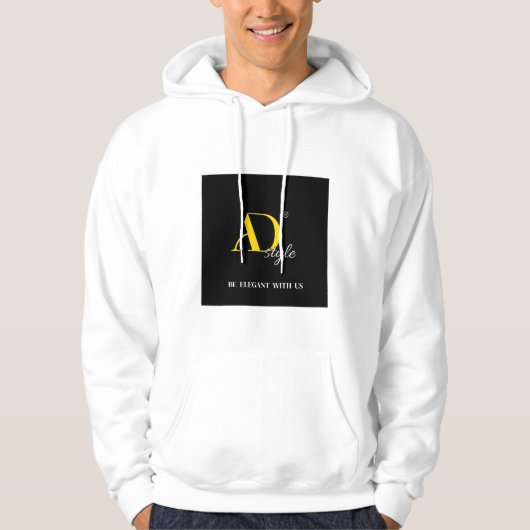 AD-stijl - Wees elegant bij ons | Mode Hoodie (Voorkant)