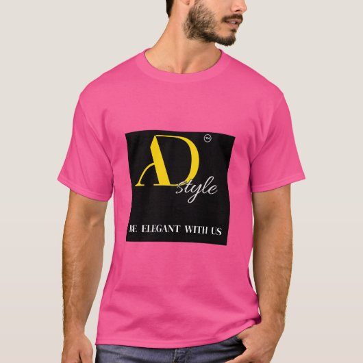 AD Stijl – Wees Elegant Met Ons | Mode Statement T-shirt (Voorkant)