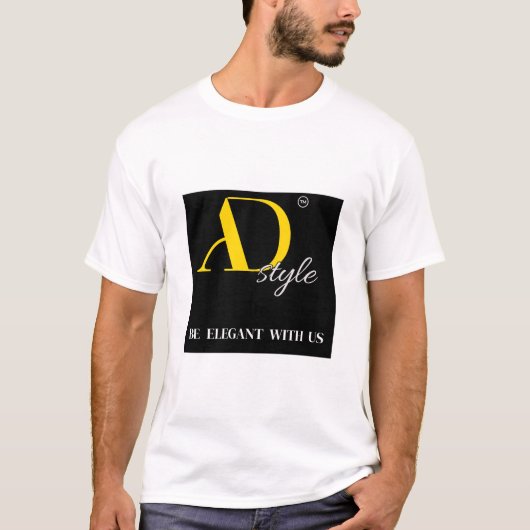 AD Stijl – Wees Elegant Met Ons | Mode Statement T-shirt (Voorkant)