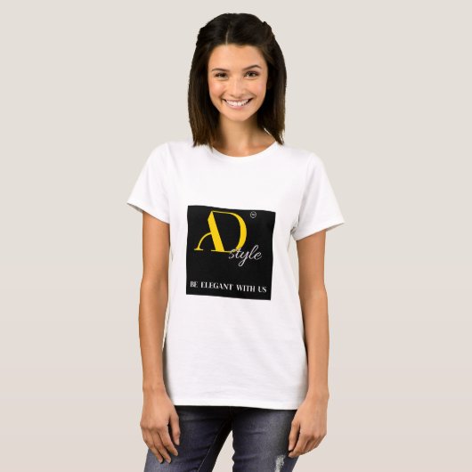 AD Style – Be Elegant With Us | Fashion Statement  T-shirt (Voorkant volledig)